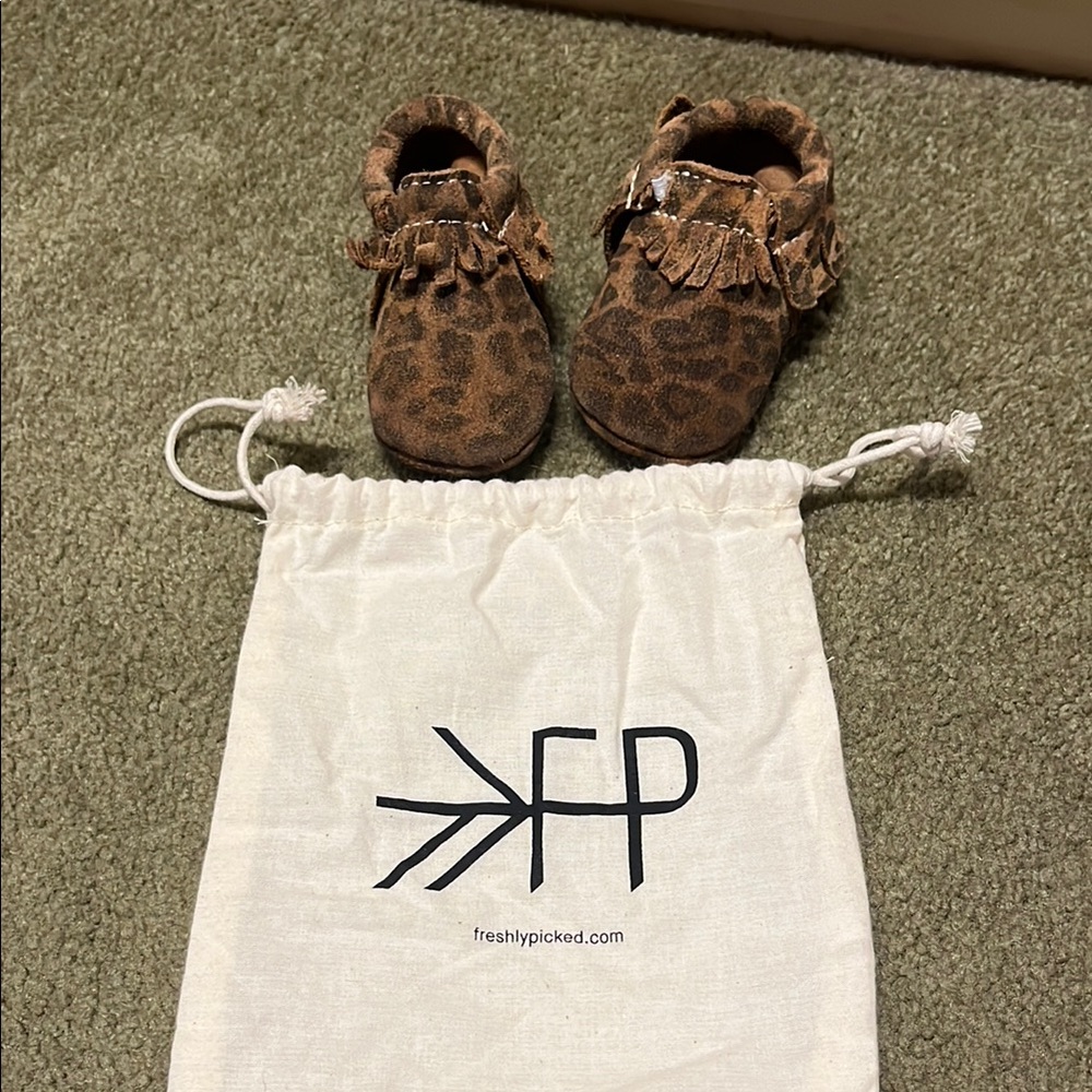 Freshly Picked Leopard Baby Moccasins